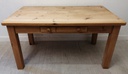 Quality PINE DINING TABLE WITH DRAWER