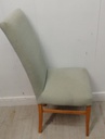 set of  four  lovely light green dining chairs