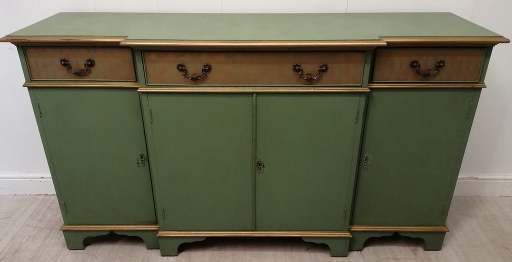 stunning breakfronted  painted sideboard