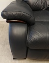 BLUE LEATHER ELECTRIC  RECLINER ARMCHAIR