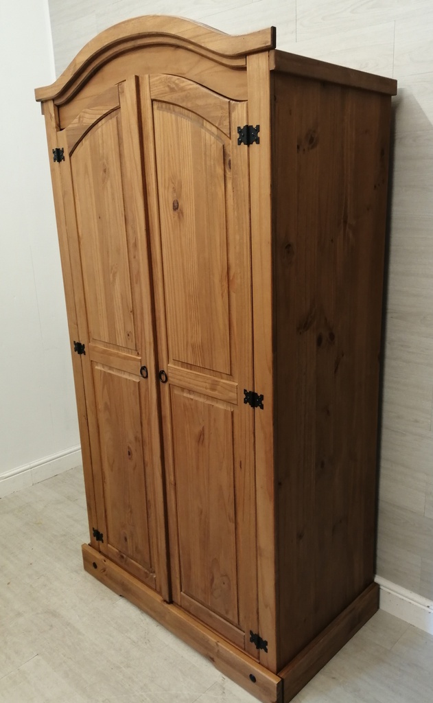 MEXICAN PINE DOUBLE WARDROBE