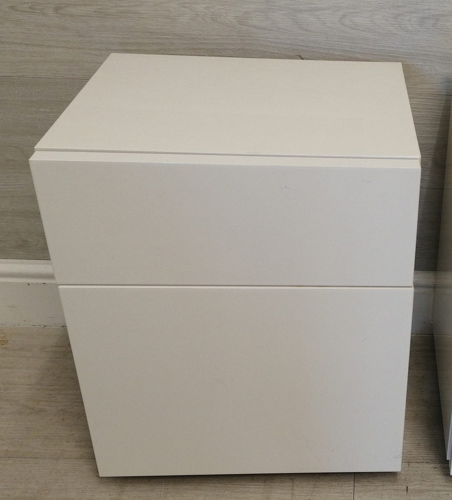 habitat gloss white bedside unit