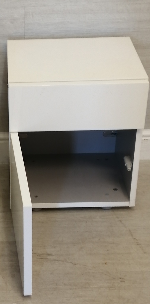 habitat gloss white bedside unit