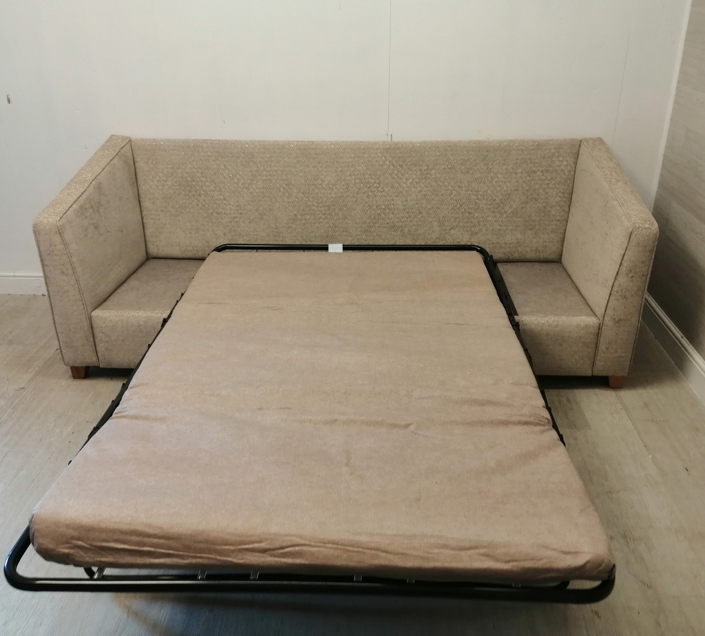 quality large netural toned sofa bed