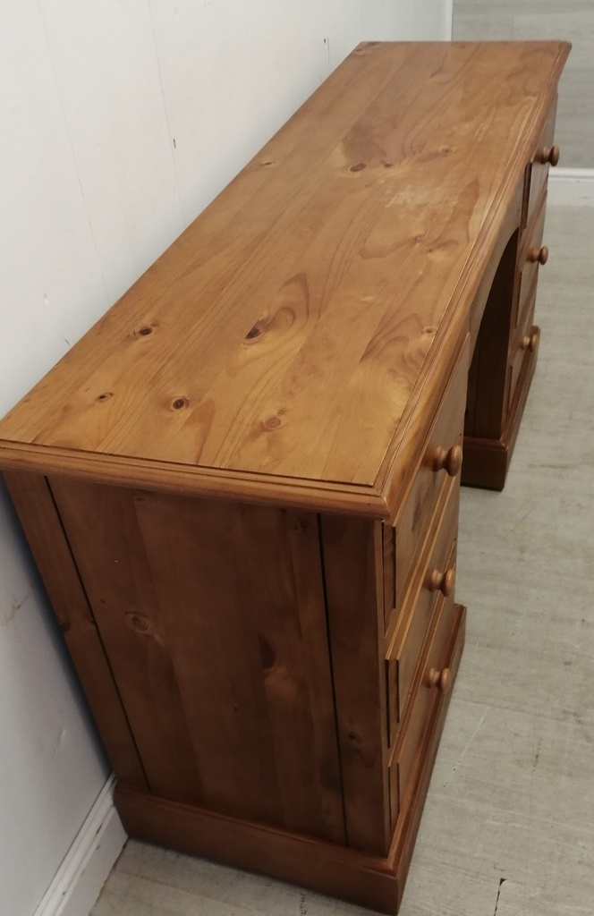 PINE DRESSING TABLE and stool set