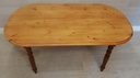 SOLID PINE OVAL PINE DINING TABLE