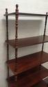 repro mahogany OPEN BACK BOOKCASE /DISPLAY UNIT