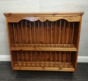 pine wall hanging  PLATE rack