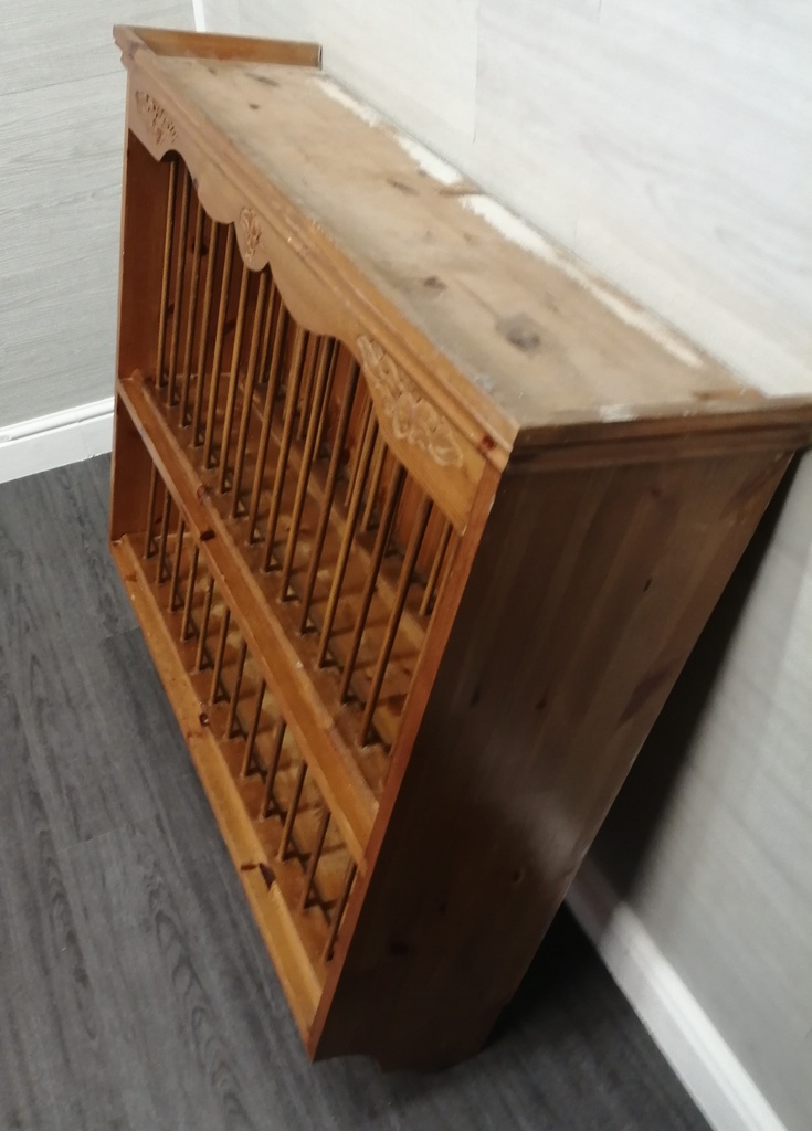 pine wall hanging  PLATE rack