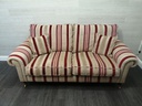 LAURA ASHLEY  CRANBERRY  stripeTWO SEATER SOFA