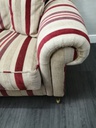 LAURA ASHLEY  CRANBERRY  stripeTWO SEATER SOFA