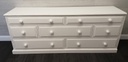 SOLID PINE painted white LARGE 7 DRAWER MERCHANT STYLE PINE CHEST