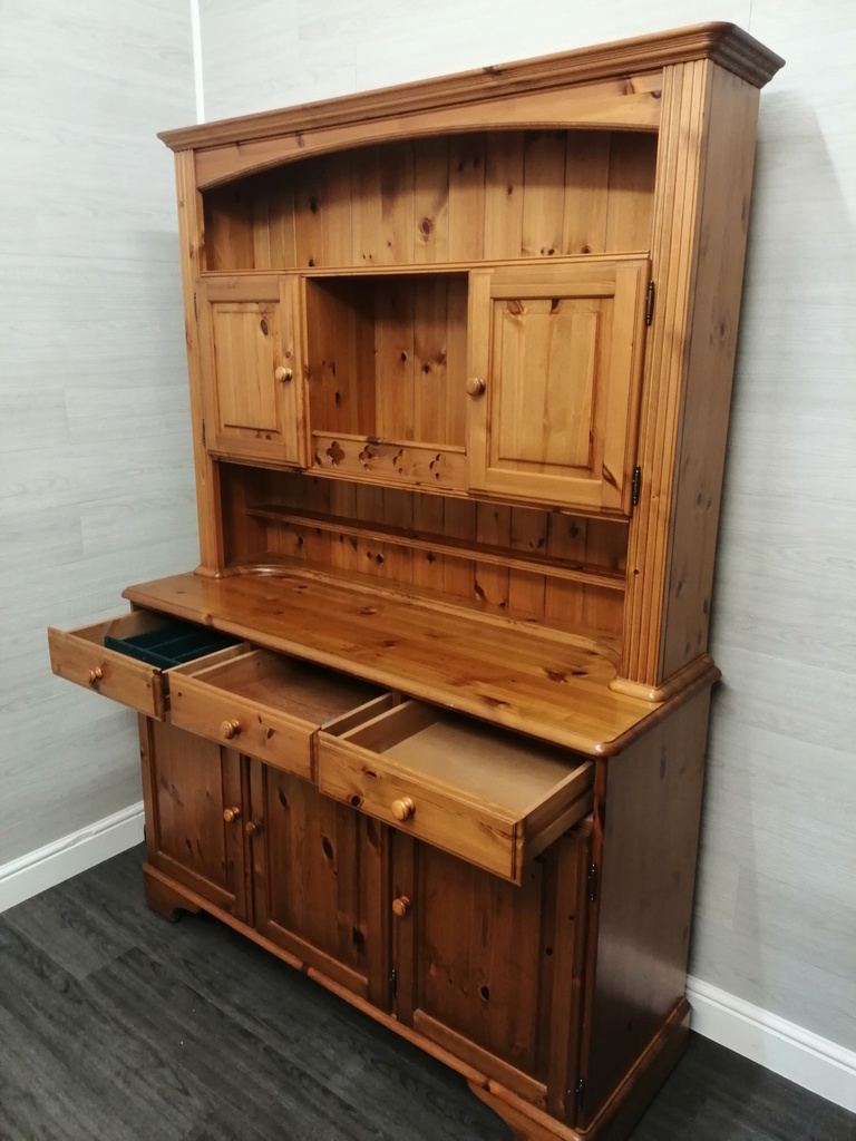 DUCAL PINE PART GLAZED DRESSER