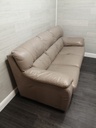 quality leather three seater sofa