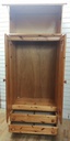 DUCAL PINE TOP BOX DOUBLE WARDROBE with drawers