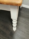 white SHABBY CHIC SOLID PINE DINING TABLE