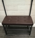 hallway seat with coat and shoe rack