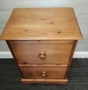 Pine Two Drawer Filing Cabinet