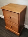 Pine Two Drawer Filing Cabinet