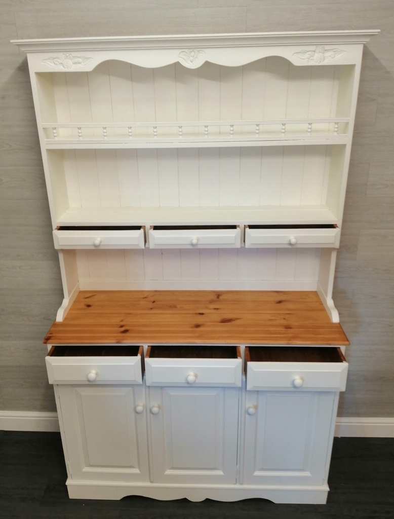 lovely white painted pine dresser