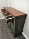 Antique Green Edwardian Sideboard