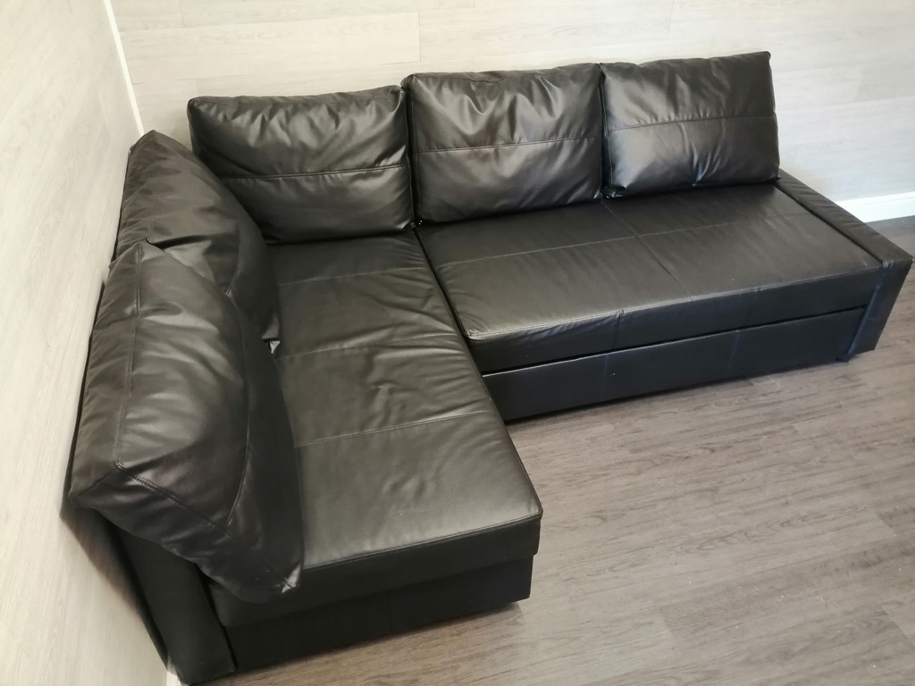 IKEA ‘FRIHETEN’ black Corner Sofa Bed