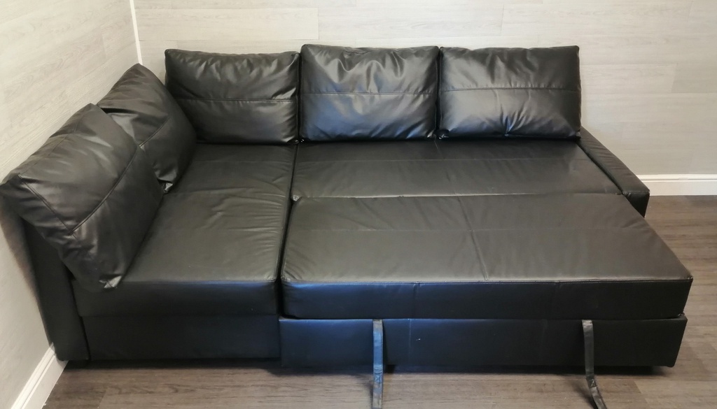 IKEA ‘FRIHETEN’ black Corner Sofa Bed