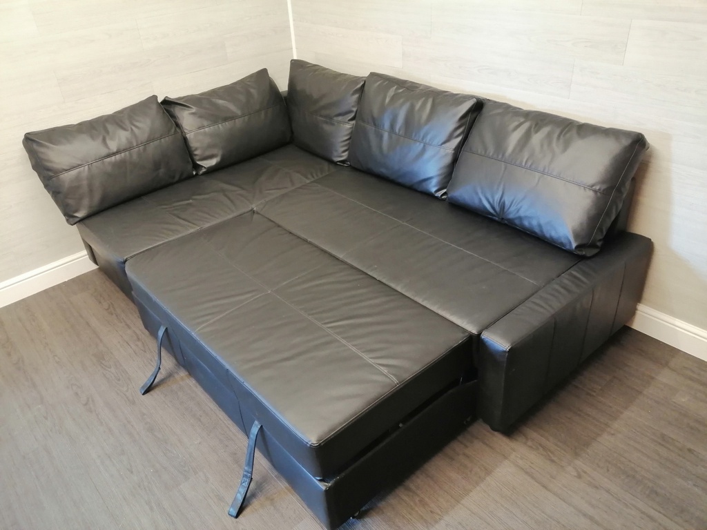 IKEA ‘FRIHETEN’ black Corner Sofa Bed