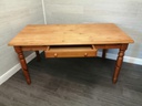 ducal pine dining table with drawer