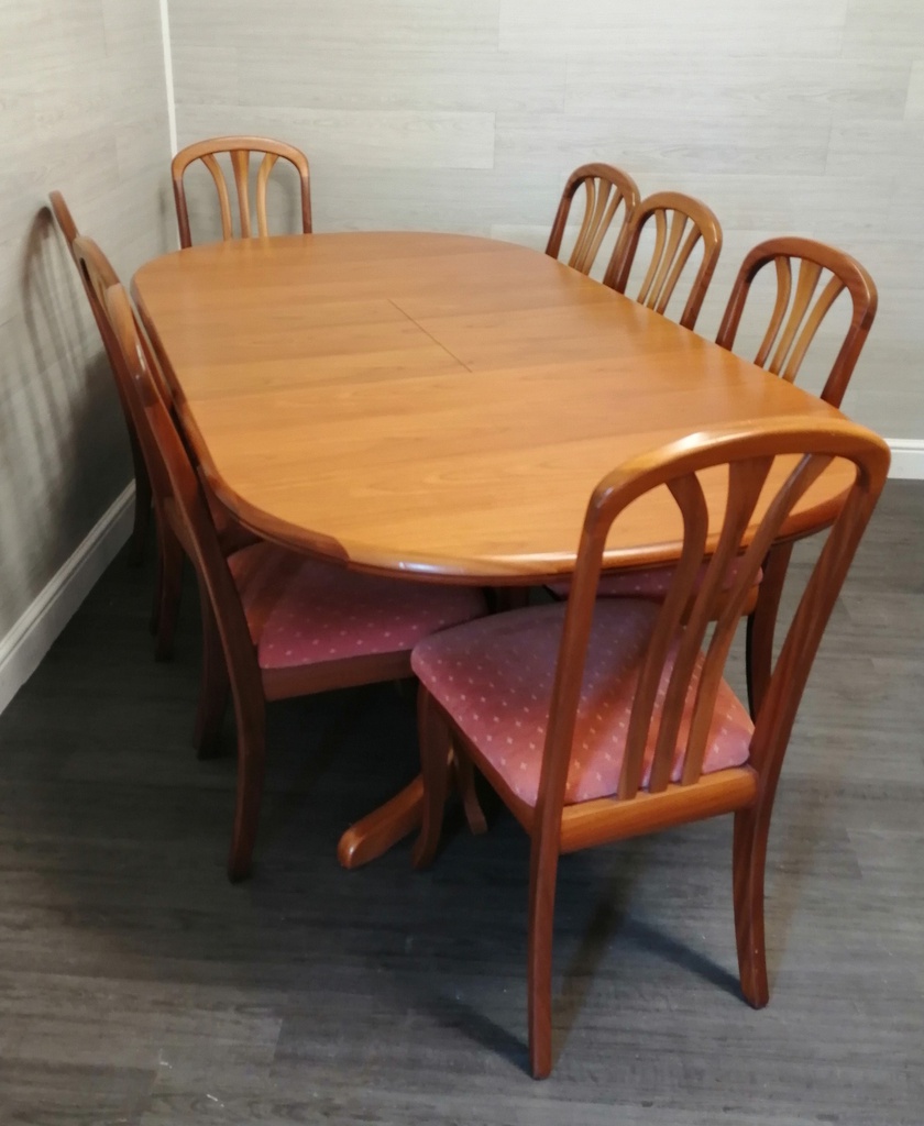 sutcliffe teak table &amp;8 chairs