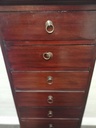 great tall ten drawer dark wood wellington chest