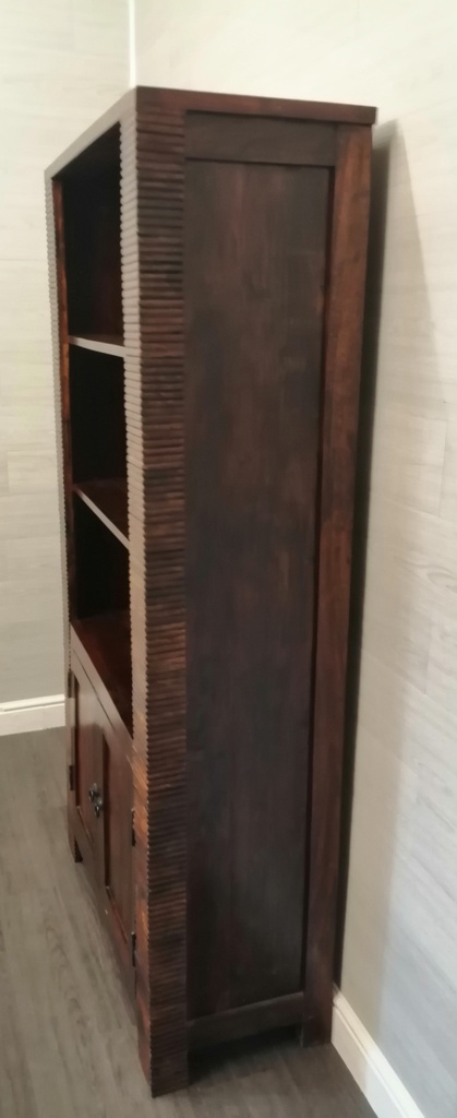 stylish dark wood bookcase