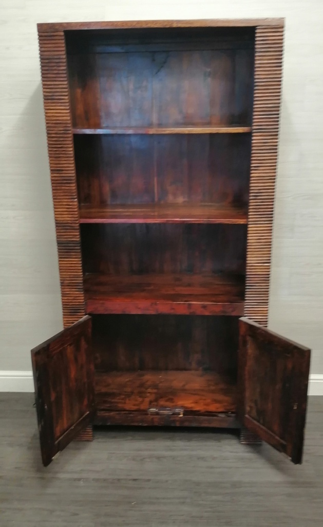 stylish dark wood bookcase