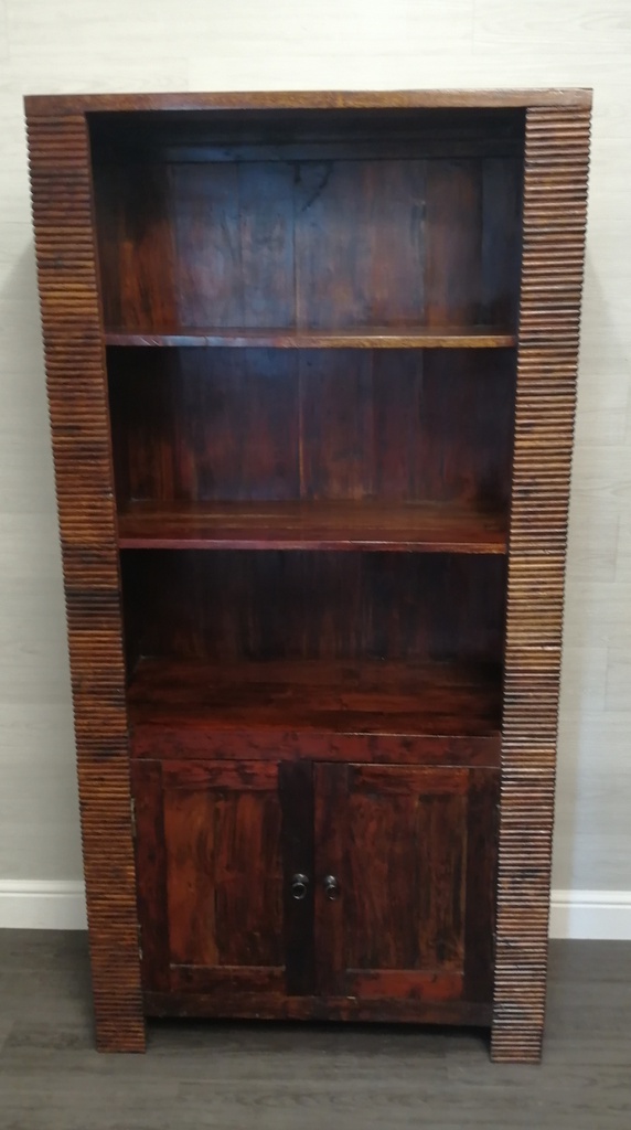 stylish dark wood bookcase