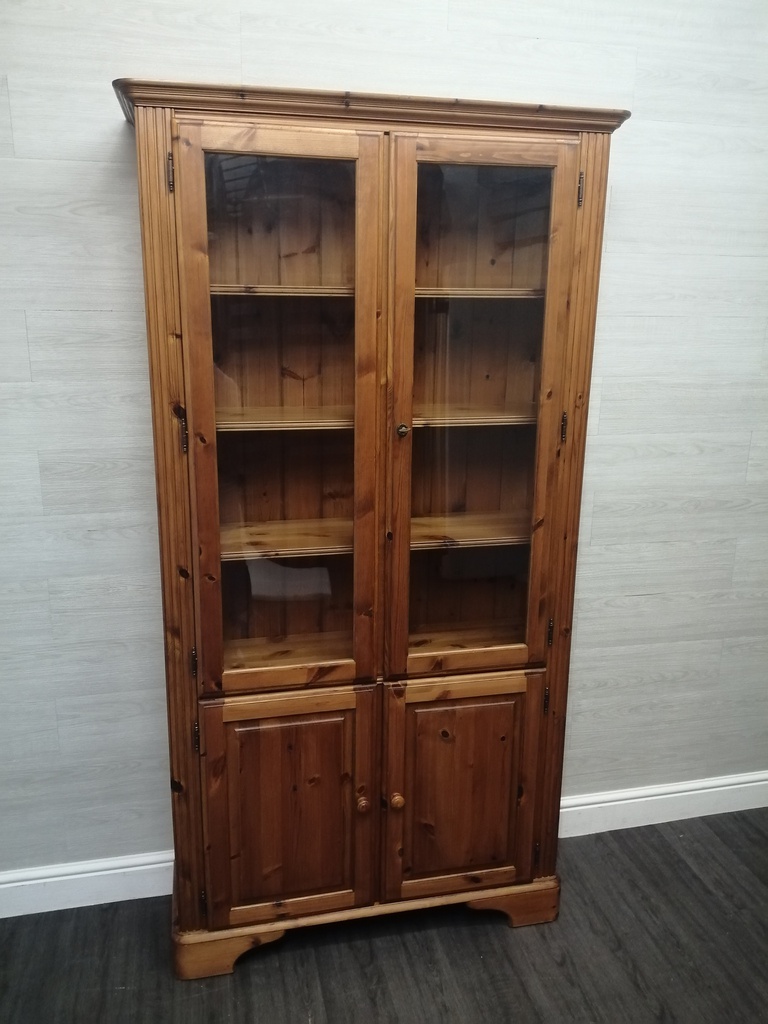 DUCAL Pine Part Glazed Display Unit