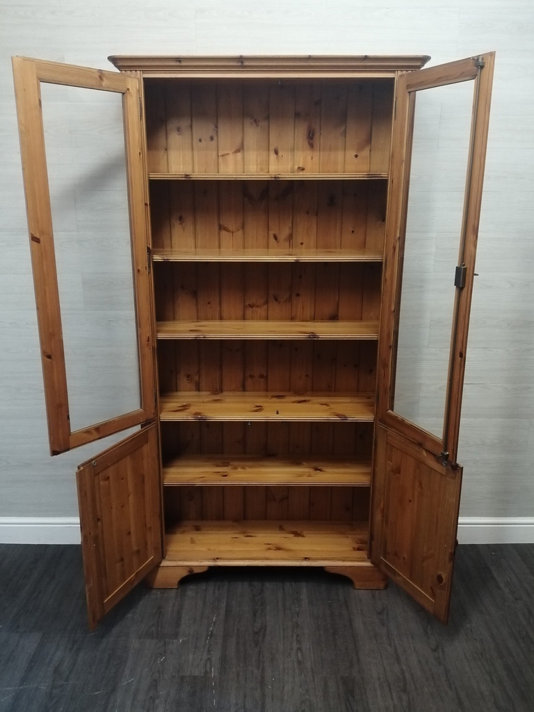 DUCAL Pine Part Glazed Display Unit