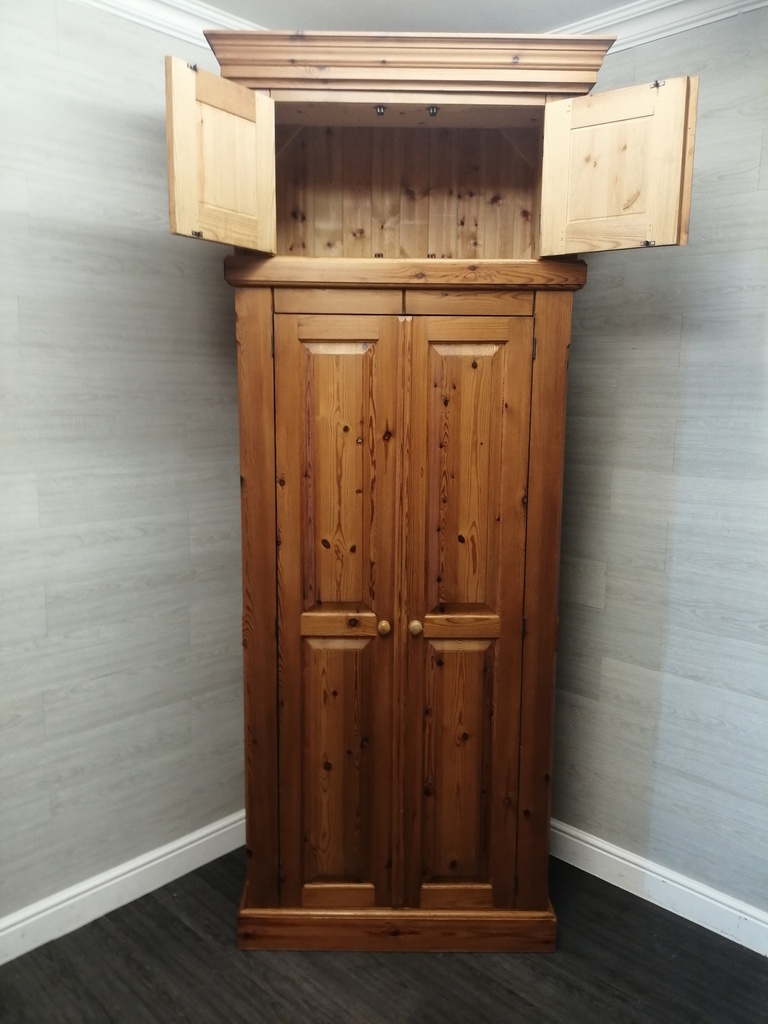 PINE Quality TOP BOX DOUBLE WARDROBE