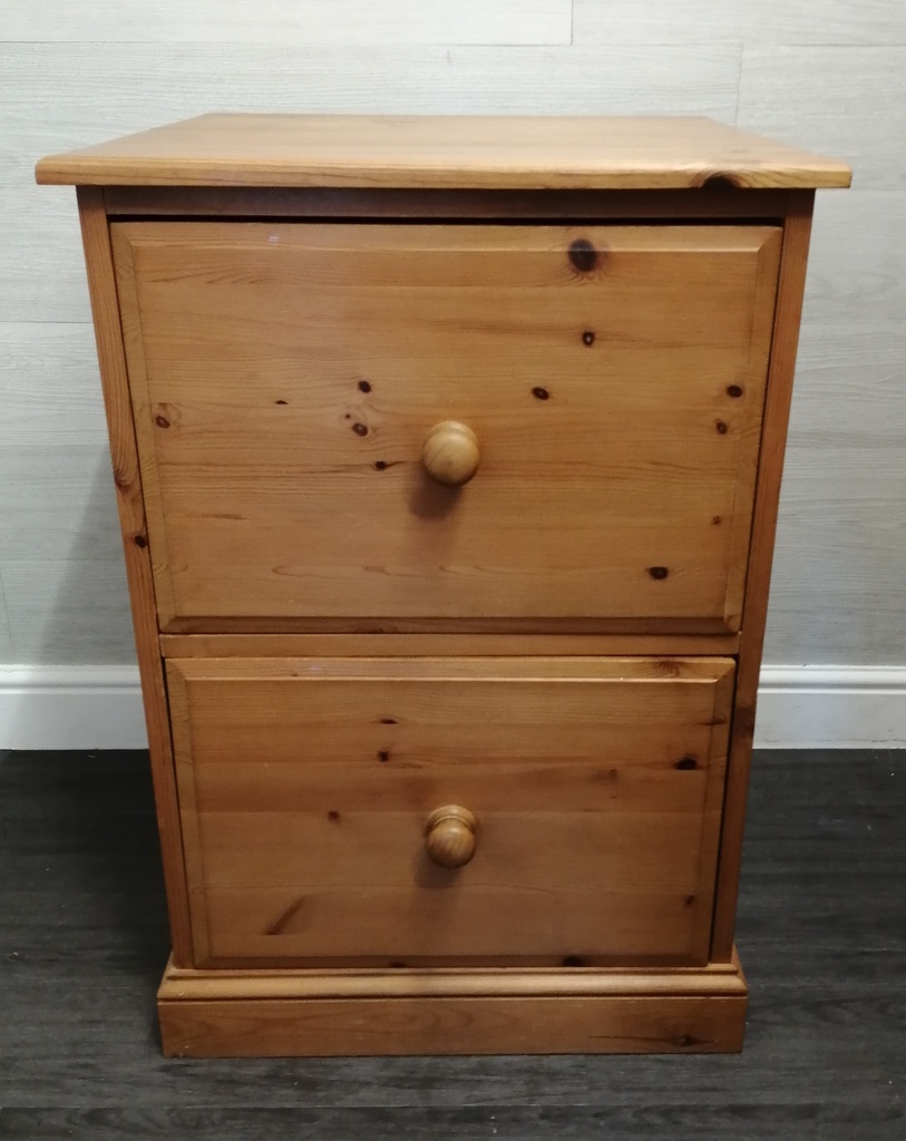 quality solid pine file unit