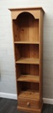 SLIM LINE NARROW PINE BOOKCASE