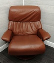 STRESSLESS dark tan Leather Recliner armChair