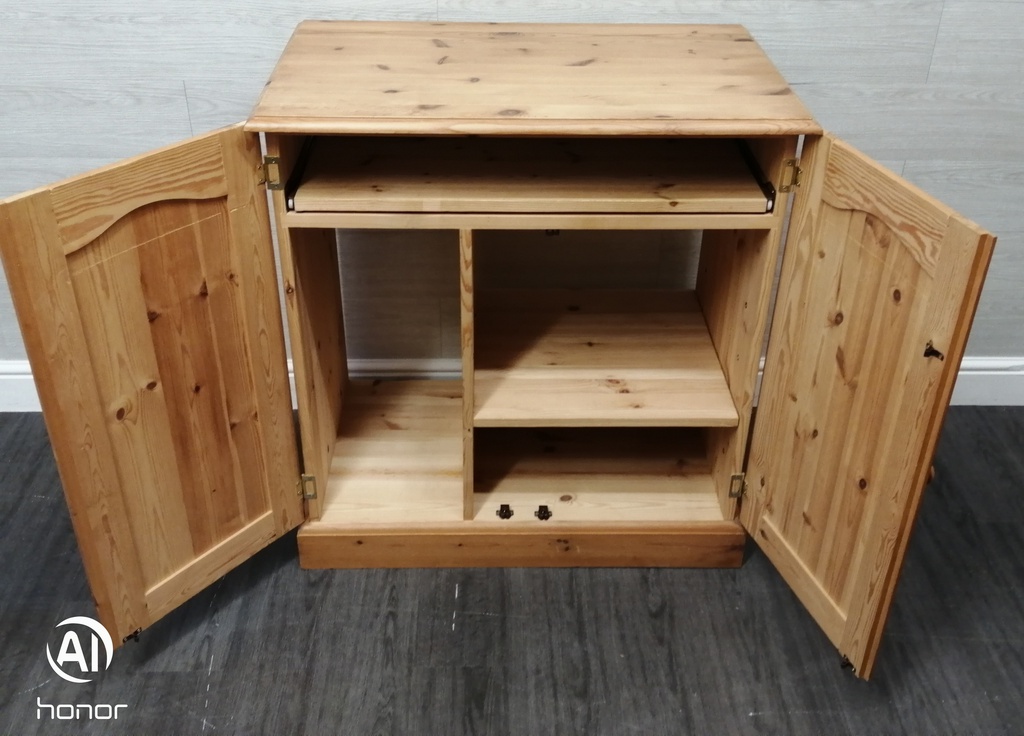 Pine Computer Cupboard