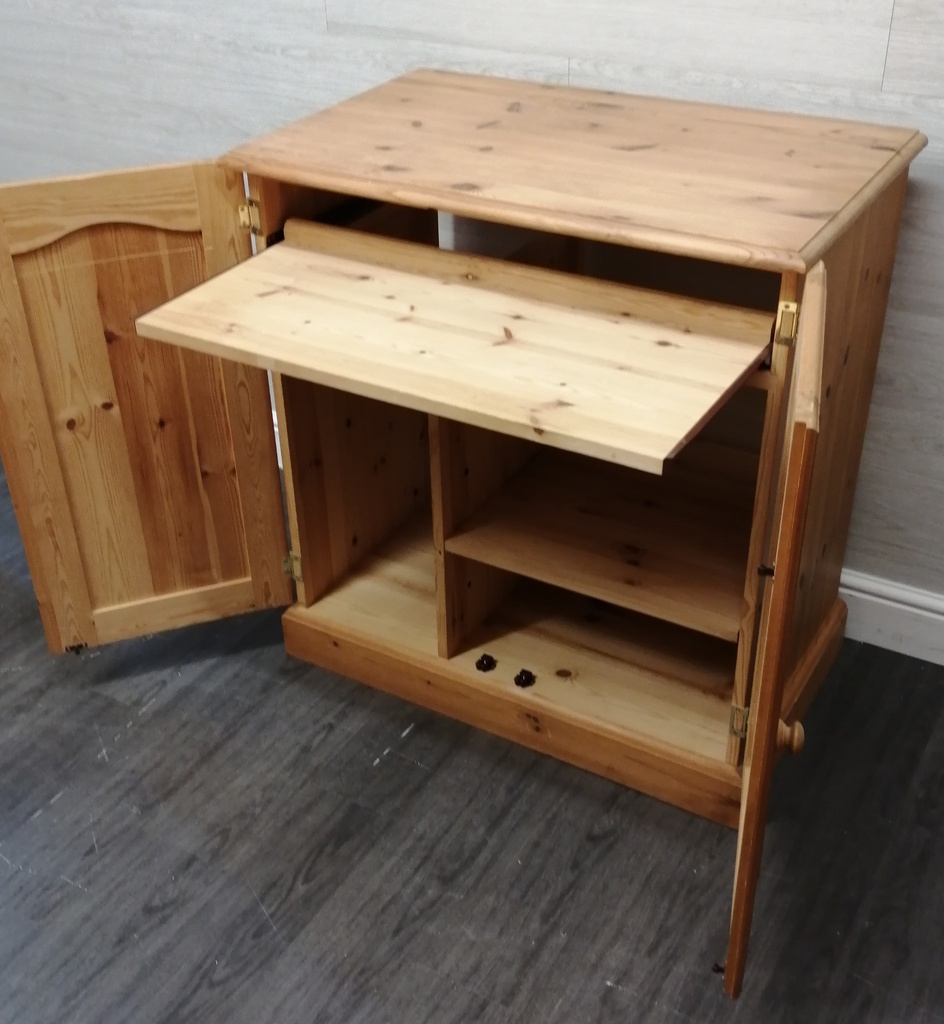 Pine Computer Cupboard