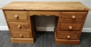 solid Pine six Drawer Dressing Table / Desk