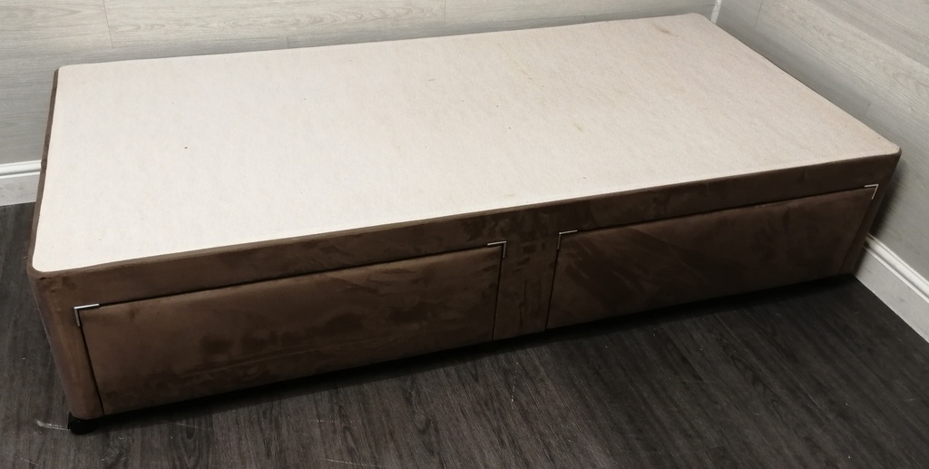 3ft divan base with two drawers