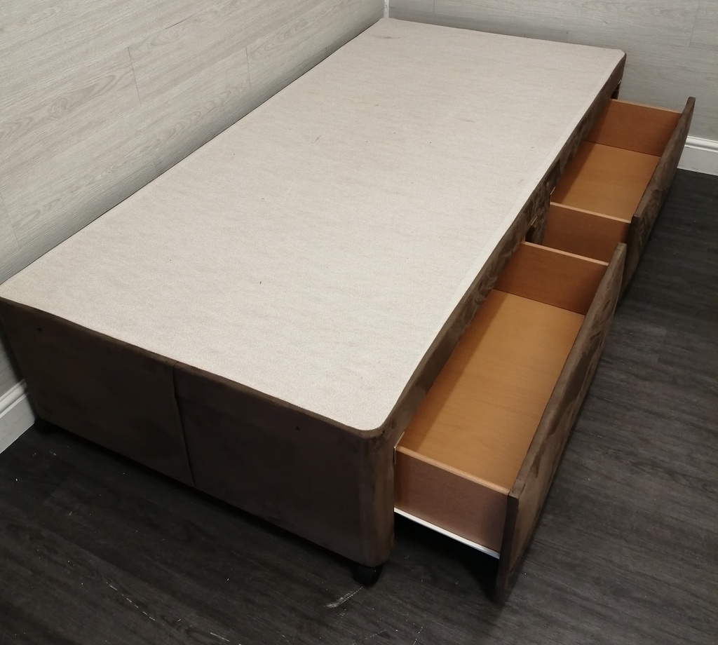 3ft divan base with two drawers