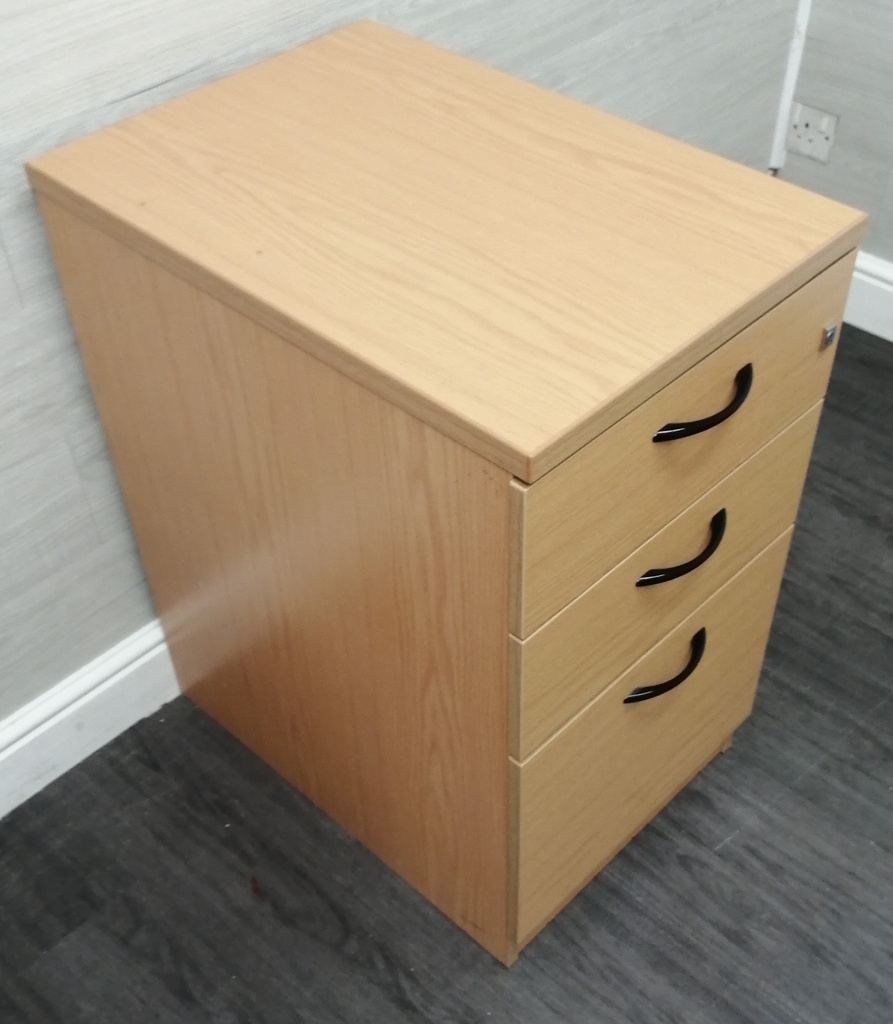 three drawer office file unit