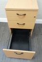 three drawer office file unit