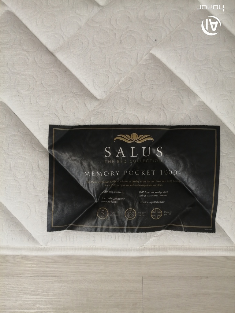 3ft single salus memory pocket 1000 mattress