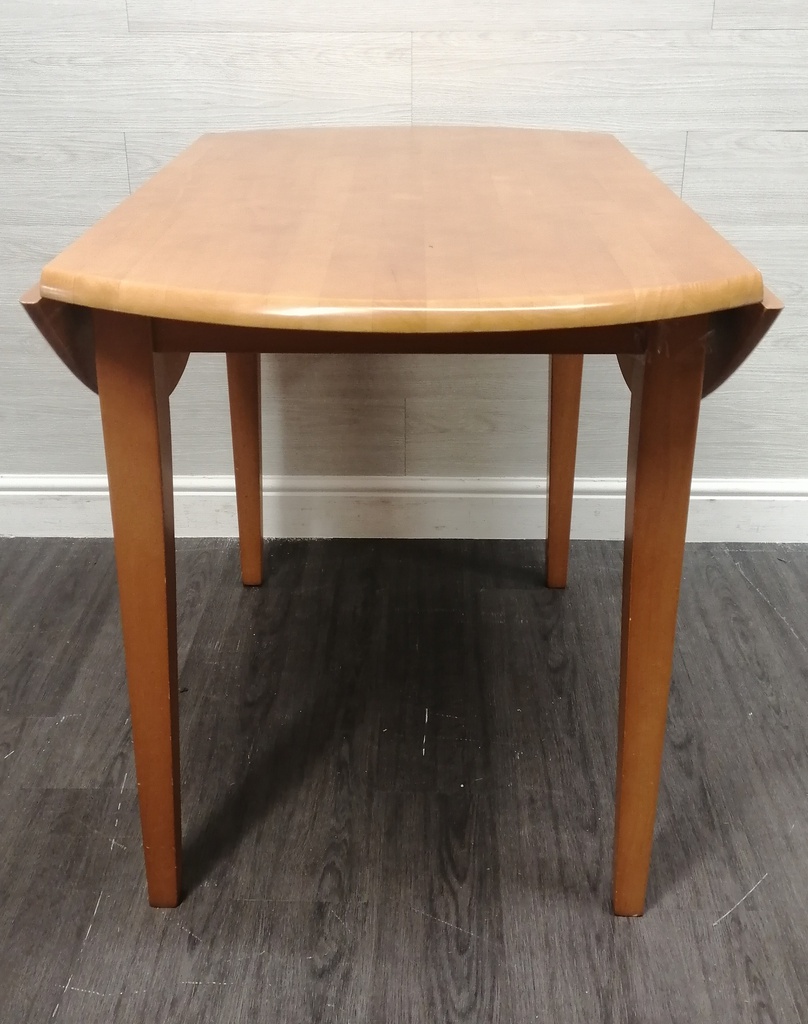 round drop leaf table