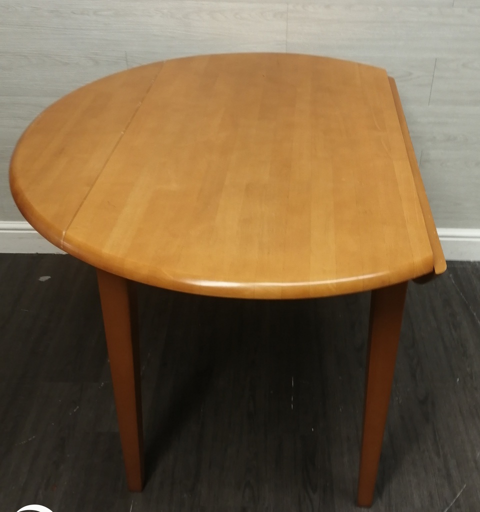 round drop leaf table